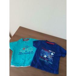 2 t shirts prenatal maat 62