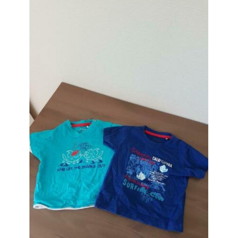 2 t shirts prenatal maat 62