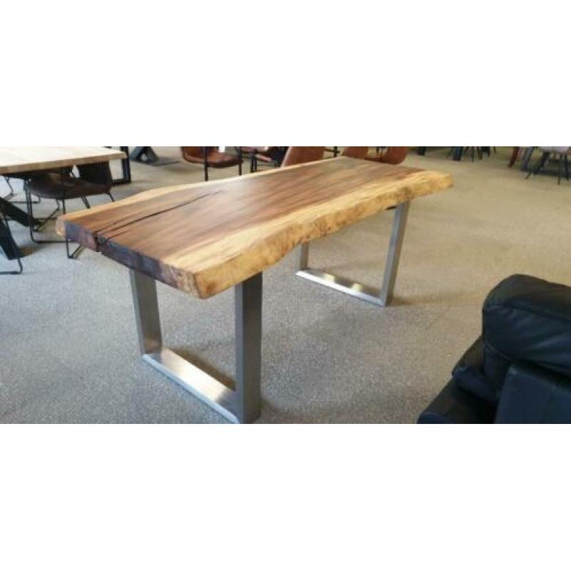 n502 suar tafel met stalen frame poot maat 200x90