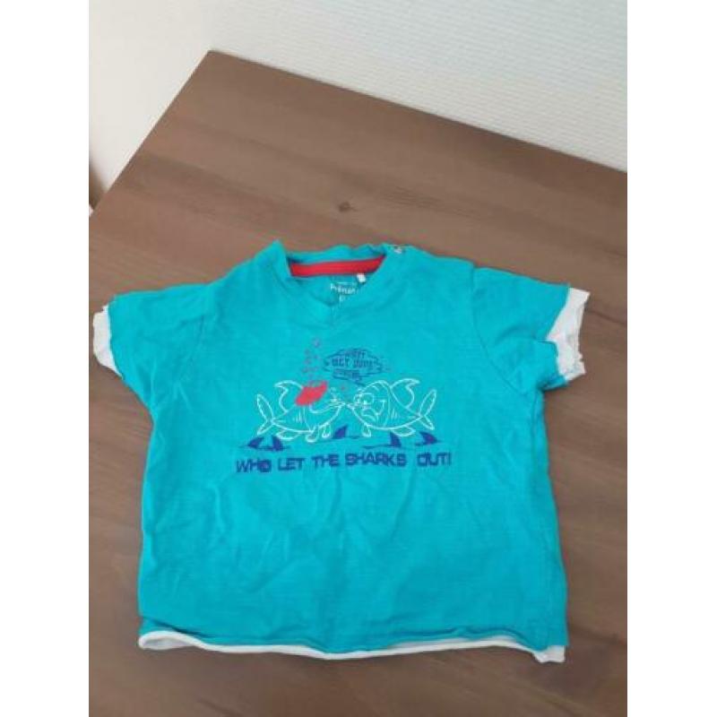 2 t shirts prenatal maat 62