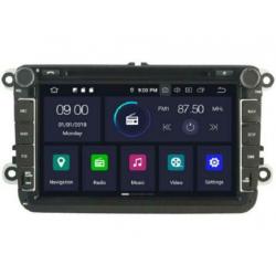 android 9 navigatie vw caddy dvd carkit android 9 usb 8 inch