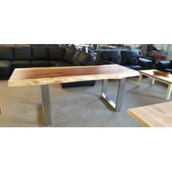 n502 suar tafel met stalen frame poot maat 200x90