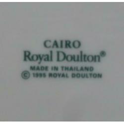 Diepe borden van Cairo Royal Doulton