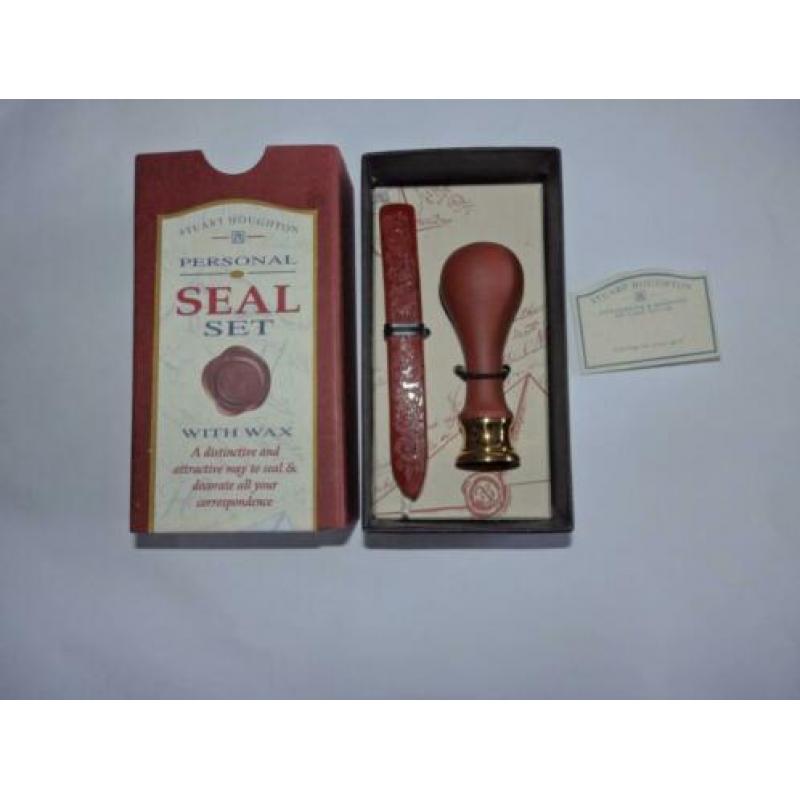 Stuart Houghton Personal Seal set with wax stempel Initial N