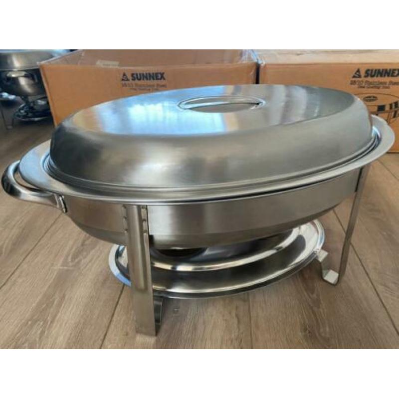 Sunnex 18/10 Stainless Steel ovale chafing dish RVS 510 MM