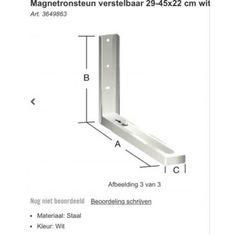 Magnetron / oven beugel