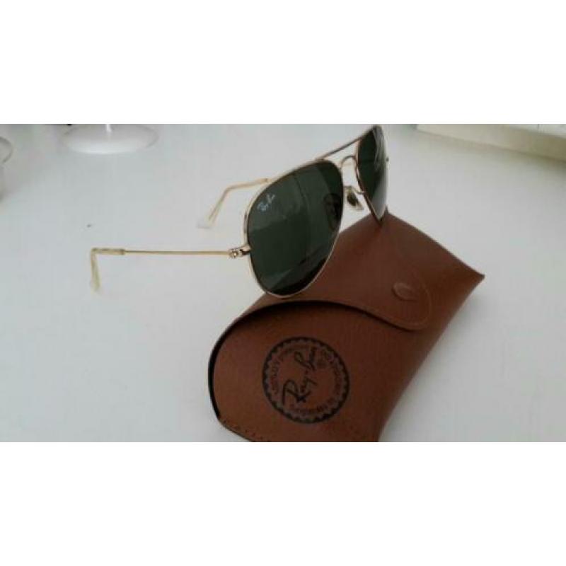 Ray ban zonnebril Aviator, maat 55-14,kleine model