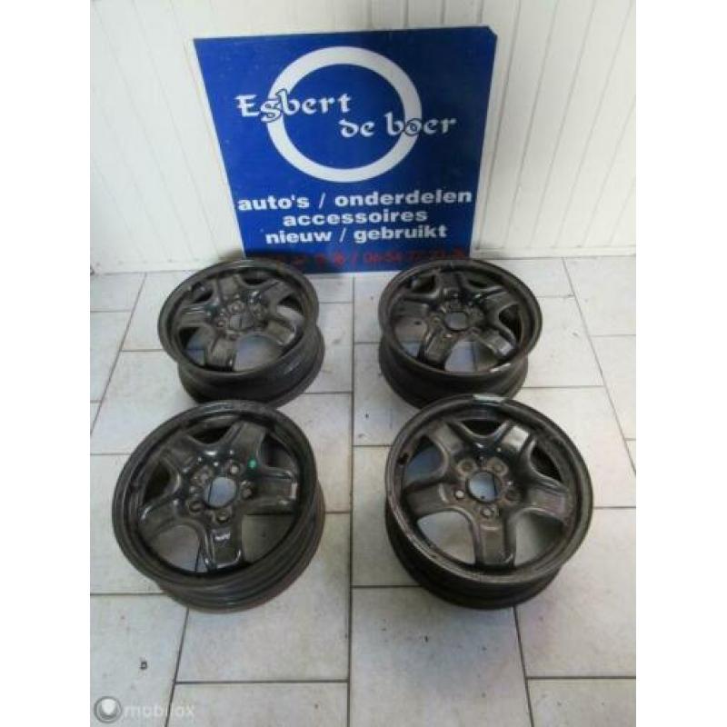 4x 15 inch stalen velg velgen Opel Astra H, bj '06 t/m '09