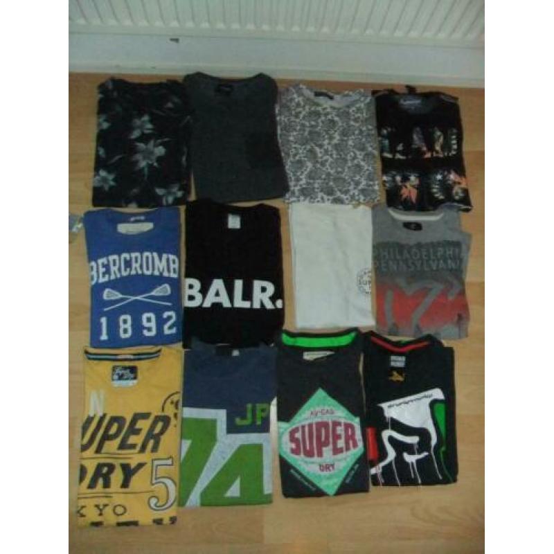 MERKKLEDING 34 stuks, SUPERDRY,PROTEST,LACOSTE,ABERCROMBLE