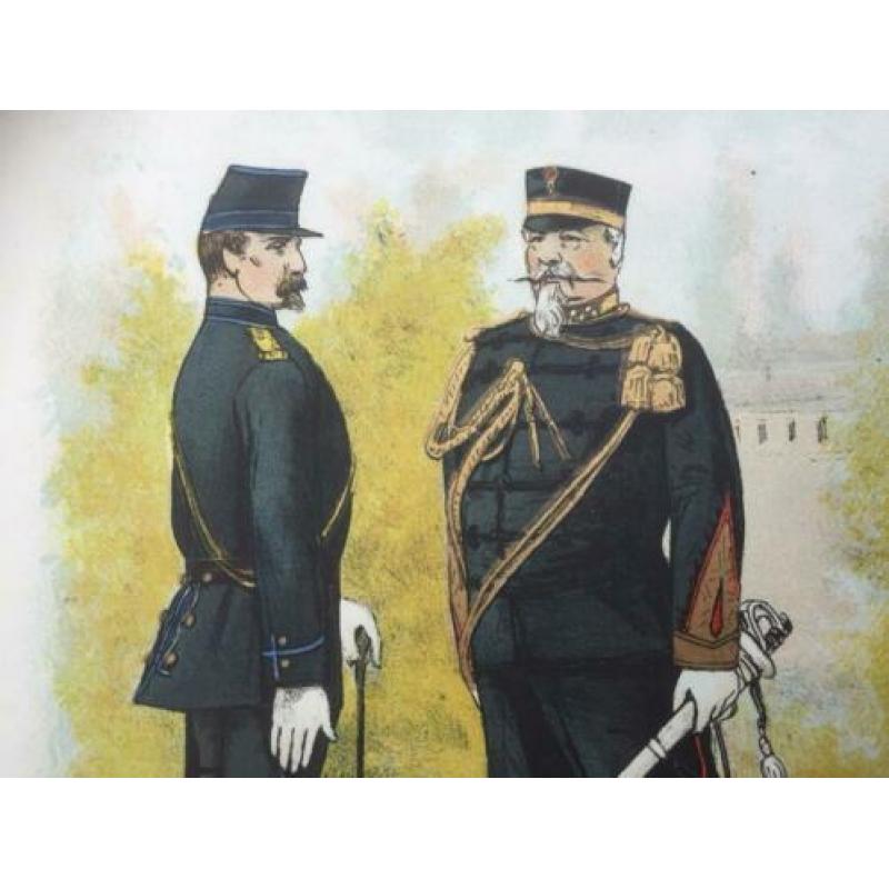 Prachtige antieke (1887) litho; Invaliden Bronbeek