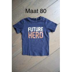 T-shirtjes/korte broekjes/hoedjes maat 80/86