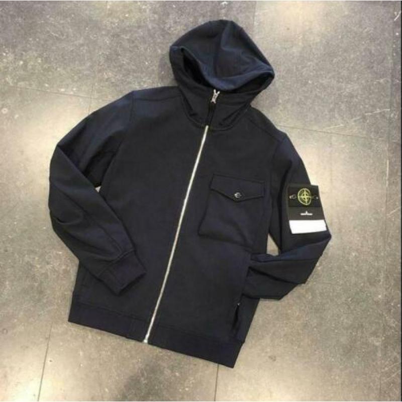 Stone Island Soft Shell Jas Black Nieuw Origineel S M L XL