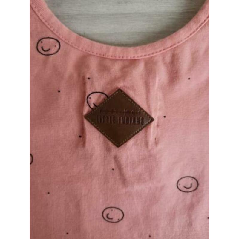 Little Indians pakje onesie roze smiley 12-18m 80/86