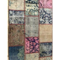 Mooie patchwork vloerkleed tapijt 390x86 cm