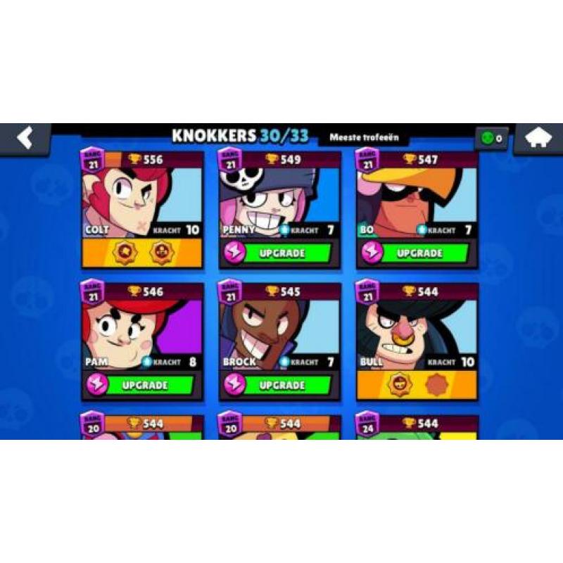 Brawl stars account 17.5k trofeeen lvl 132!!