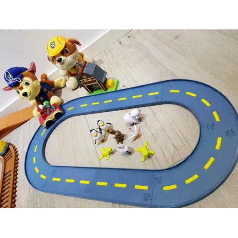 paw patrol set trein en weg 3 sets compleet