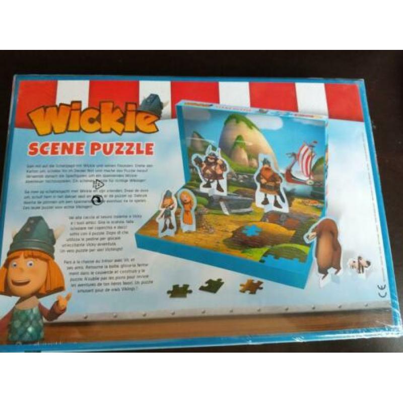 Wickie scene puzzel in de verpakking