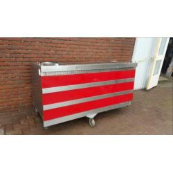 Warmhoud bain-marie werktafel werkbank buffet gas