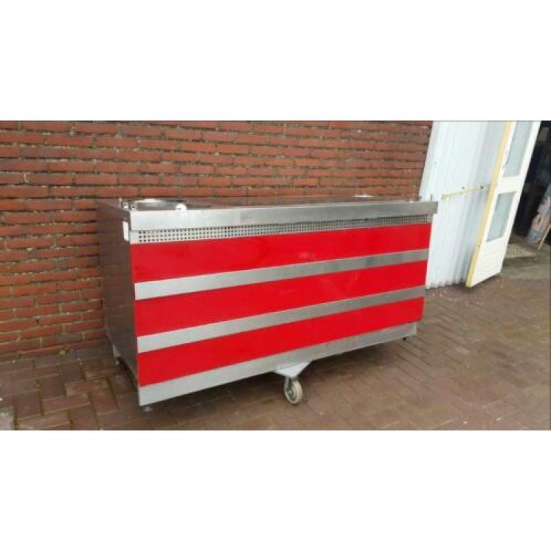 Warmhoud bain-marie werktafel werkbank buffet gas