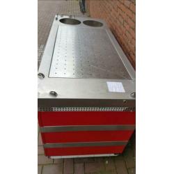 Warmhoud bain-marie werktafel werkbank buffet gas