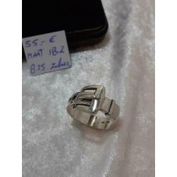 Antieken zilveren ring vorm van riem 835 zilver