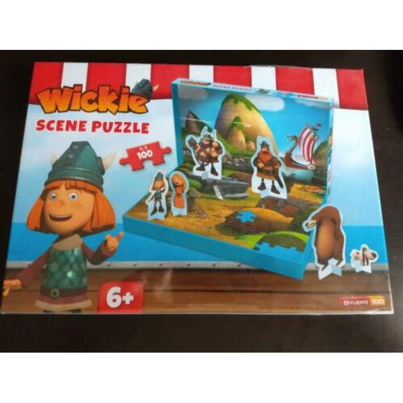 Wickie scene puzzel in de verpakking