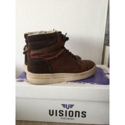 Mooie leren schoenen van Visions maat 32 cognac