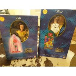 Belle en het beest barbie poppen signature collection