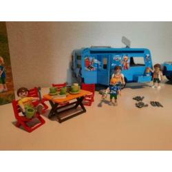 Playmobil 9502 caravan met jeep auto met doos