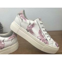 Roze kraanvogels sneakers