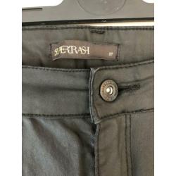 Supertrash broek zwart voorkant gecoat maat 27