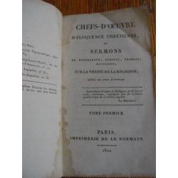 1810 Chefs-d'oeuvre d'éloquence chrétienne, ou sermons