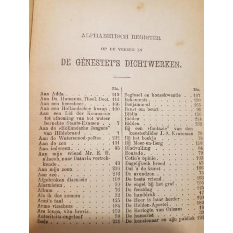 De dichtenwerken van P. A. De Genestet 1893