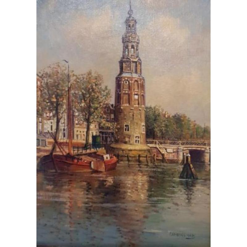 P.J.A. Wagemans (1879-1955) - Montelbaanstoren in Amsterdam