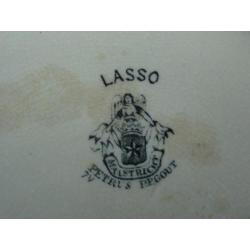 antiek bord Petrus Regout Lasso (stempel engel)