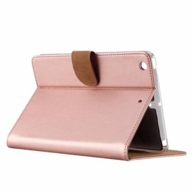 Ntech iPad mini 1 / 2 / 3 Rose Goud Booktype Kunstleer Hoes