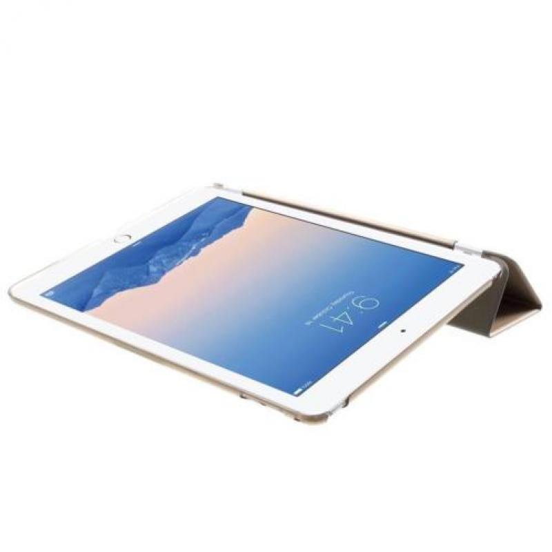 Apple iPad Air 2 - PU Lederen Case Flip Cover Tri-fold Stand