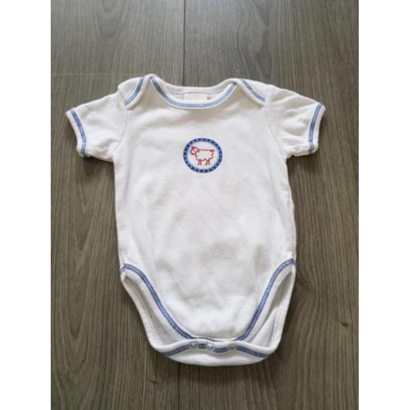 BAMBINO witte romper schaapje maat 50/56 (KG511)