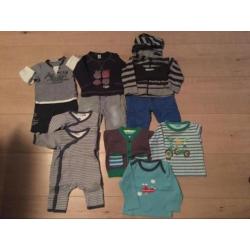 Pakket babykleding jongen 50/56